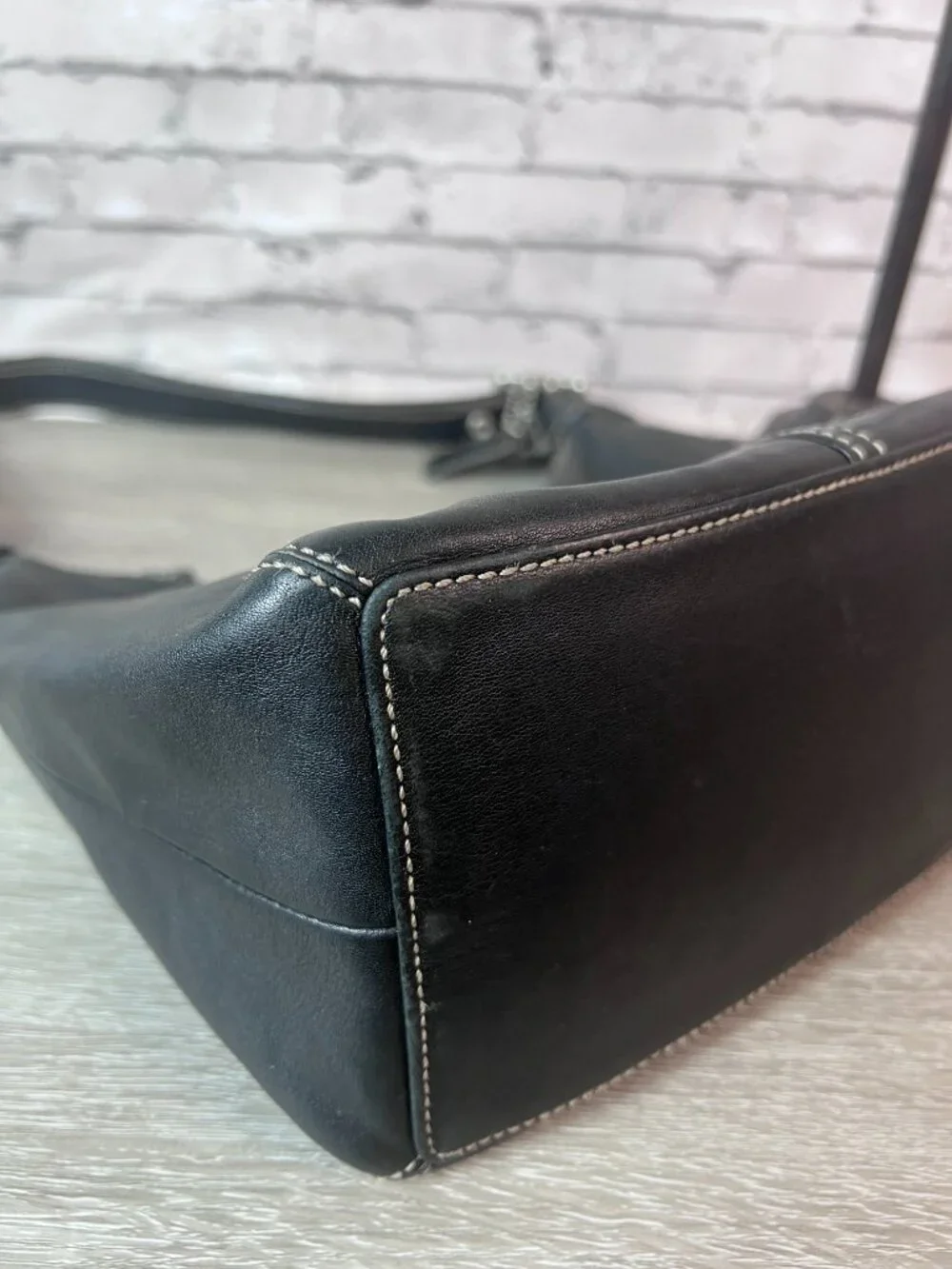 COACH Vintage Legacy Ergo Hobo Convertible Crossbody Shoulder Bag Black 9566